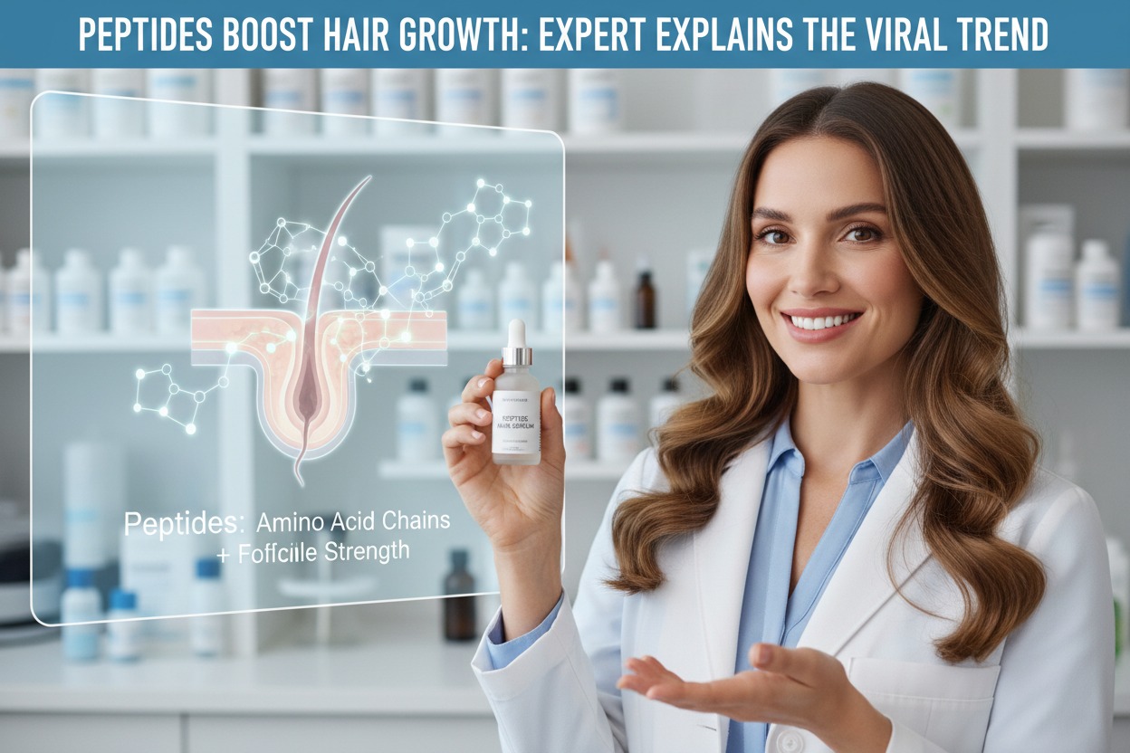 Peptides Boost Hair Growth: Expert Explains the Viral Trend